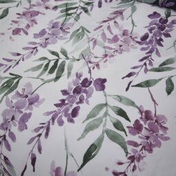 Rackhams Wisteria Floral Reversible Duvet Cover Set - White / Navy - Double - thumbnail 4