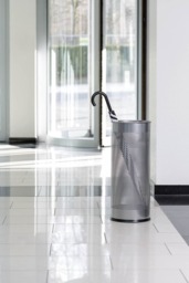 Rackhams Modern Perforated Steel Umbrella Stand - 29 Litre Silver - thumbnail 4