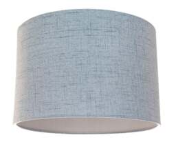 Rackhams Contemporary and Sleek Blue Textured Linen Fabric Drum Lamp Shade 60w Maximum