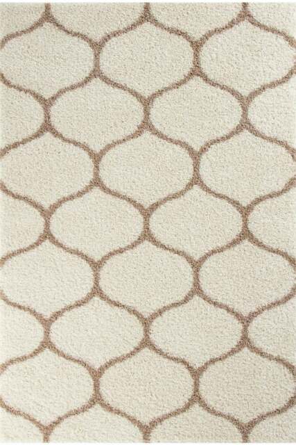 Rackhams Moroccan Ivory Shaggy Rug - 630 - 160X230 cm - image 1
