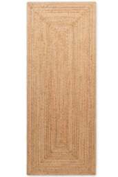 Rackhams Sharmila Jute Rug Natural Brown - Handwoven - 80X200 cm - thumbnail 1
