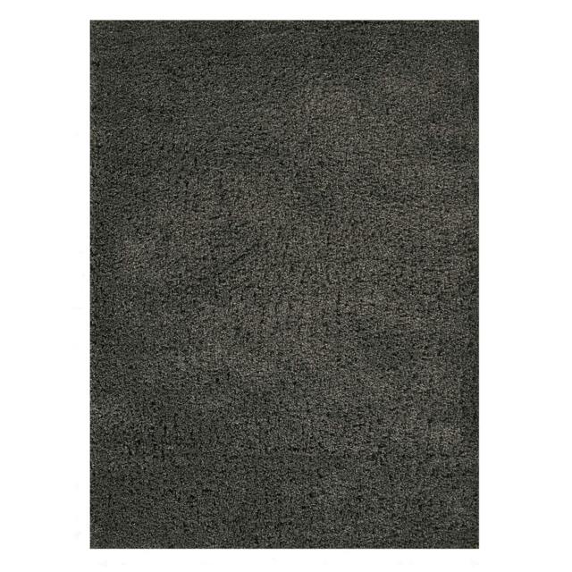 Rackhams Washable Area Rug – Shaggy Soft Non-Slip Carpet for Living Room, Bedroom, Dining or Kitchen – Durable, Elegant, Non-Shedding Indoor Floor Rug - Dark Grey - 170 X 120cm - image 1