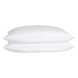 Rackhams Naturals Duck Feather & Down Pillow - Side Sleepers - Medium/Firm - Pack of 2 - White - Cotton - One Size - thumbnail 4