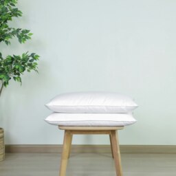 Rackhams Naturals Duck Feather & Down Pillow - Side Sleepers - Medium/Firm - Pack of 2 - White - Cotton - One Size - thumbnail 2