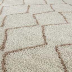 Rackhams Moroccan Ivory Beige Shaggy Rug - 830 - 80X150 cm - thumbnail 3