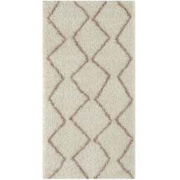 Rackhams Moroccan Ivory Beige Shaggy Rug - 830 - 80X150 cm - thumbnail 1