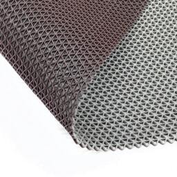 Rackhams Reversible Dual-Colour PVC Shower Bathroom Anti slip Mat - Grey/Brown - Quadrant 53x53cm - thumbnail 4
