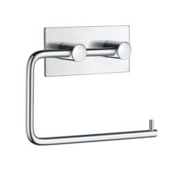 Rackhams Polished Stainless Steel Toilet Roll Holder Self Adhesive Bathroom Wall Mounted
