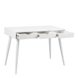 Rackhams Neptun 3 Drawer Office Desk in White - 1 - White - 50 - thumbnail 3