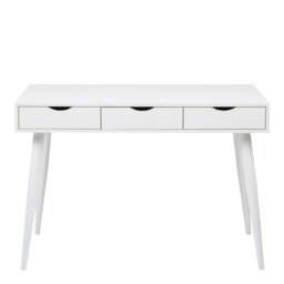 Rackhams Neptun 3 Drawer Office Desk in White - 1 - White - 50 - thumbnail 2