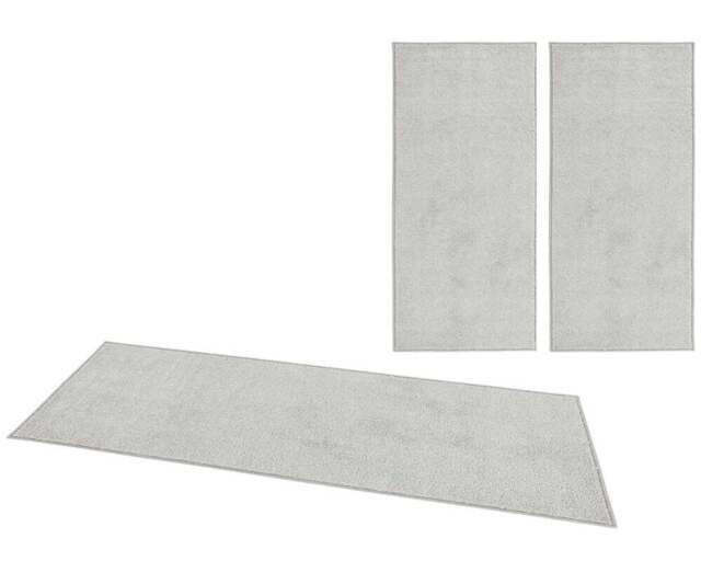 Rackhams Design Velours Grey Rug 3 pcs - 2x 70x140 cm + 1x 70x240 cm - image 1