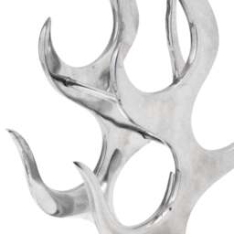Rackhams Wine Rack Flame Shape Aluminium Silver 9 Bottles - thumbnail 3