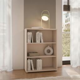 Rackhams Alice Springs Low Wide Bookcase with Open Shelving in Sand - Manufactured Wood - 1 - Sand - thumbnail 1