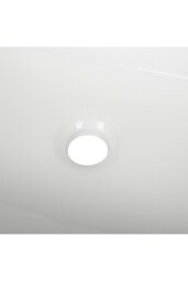 Rackhams Square Countertop Bathroom Vessel Sink Bowl - White - thumbnail 5