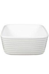 Rackhams Square Countertop Bathroom Vessel Sink Bowl - White - thumbnail 3