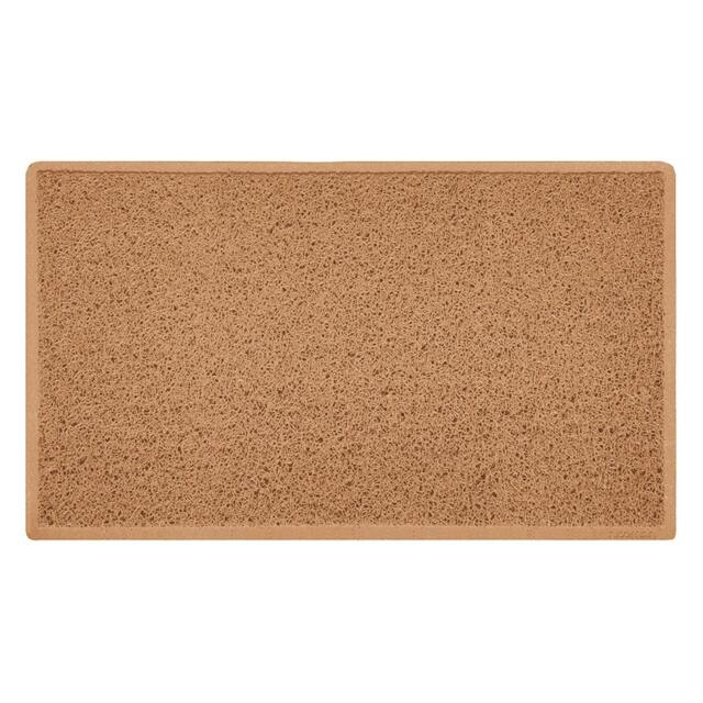 Rackhams Indoor Spaghetti Doormat Plain - Beige - 75cm x 44cm - image 1
