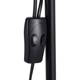 Rackhams Torchiere Double Heads Floor Lamp Adjustable Reading Light - Black - thumbnail 6