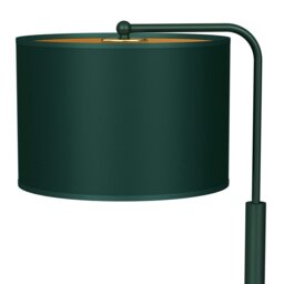 Rackhams Verde Hand Made Scandi Style Table Lamp In A Rich Green Finish With Gold Accents Holds 1xE27 LED Bulb - thumbnail 4
