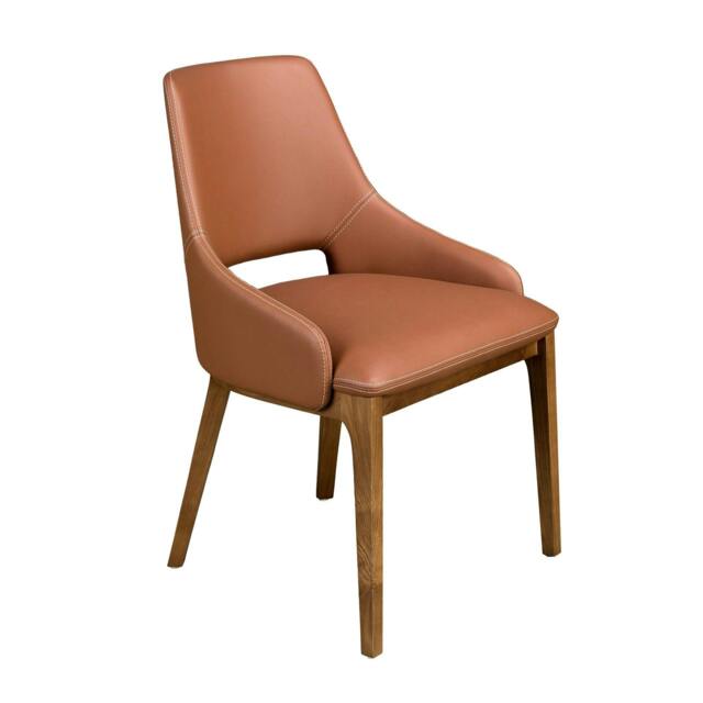 Rackhams Brown Leatherette Chair 4156 - image 1