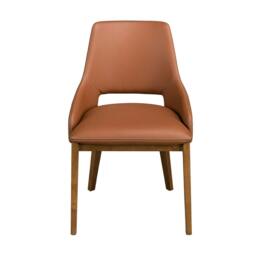 Rackhams Brown Leatherette Chair 4156 - thumbnail 2