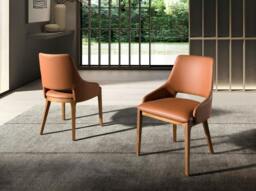 Rackhams Brown Leatherette Chair 4156 - thumbnail 3