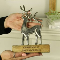 Rackhams Personalised Stag Ornament - thumbnail 2