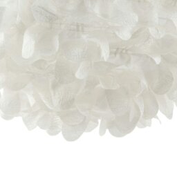 Rackhams Chic Designer 30cm Pendant Light Shade with White Fabric Folded Petals - thumbnail 4