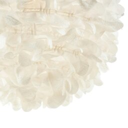 Rackhams Chic Designer 30cm Pendant Light Shade with White Fabric Folded Petals - thumbnail 5