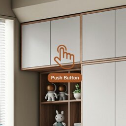 Rackhams Nascimento Corner Wardrobe, Tall Wardrobe, L Shape Wardrobe With Dressing Table - 150cm + 130cm - thumbnail 6
