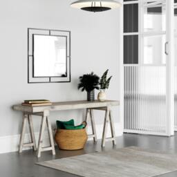 Rackhams Corner Modern Design Mirror Black - Black - thumbnail 4