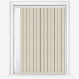 Rackhams Cream Dimout Vertical Blind 89mm Slats 240cm Drop - 120cm - thumbnail 1