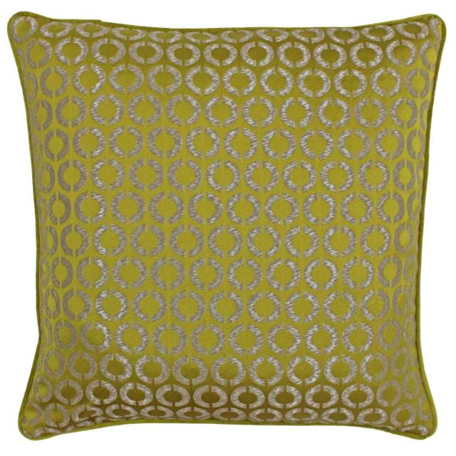 Rackhams Riva Paoletti Piccadilly Cushion Cover - Gold - 50x50cm - Gold - 50% Viscose/50% Polyester
