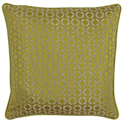 Rackhams Riva Paoletti Piccadilly Cushion Cover - Gold - 50x50cm - Gold - 50% Viscose/50% Polyester
