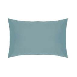 Rackhams Easycare Percale Housewife Pillowcase - Teal - One Size - Teal - 50% Cotton/50% Polyester - thumbnail 1