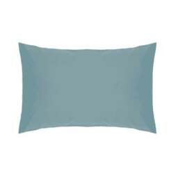 Rackhams Easycare Percale Housewife Pillowcase - Teal - One Size - Teal - 50% Cotton/50% Polyester - thumbnail 2