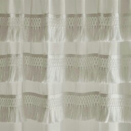 "Rackhams Izmir Stone Tab Top Voile - Grey - 55x54"" - Voile Panel" - thumbnail 3