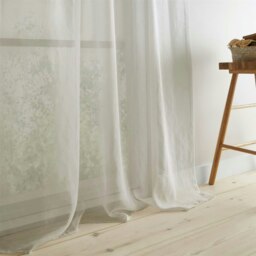"Rackhams Izmir Stone Tab Top Voile - Grey - 55x54"" - Voile Panel" - thumbnail 4
