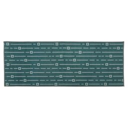Rackhams Savio Machine Washable Doormat and Runner, Teal - thumbnail 4