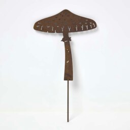 Rackhams Steel Parasol Mushroom Garden Stake Decorations, Set of 2 - thumbnail 5
