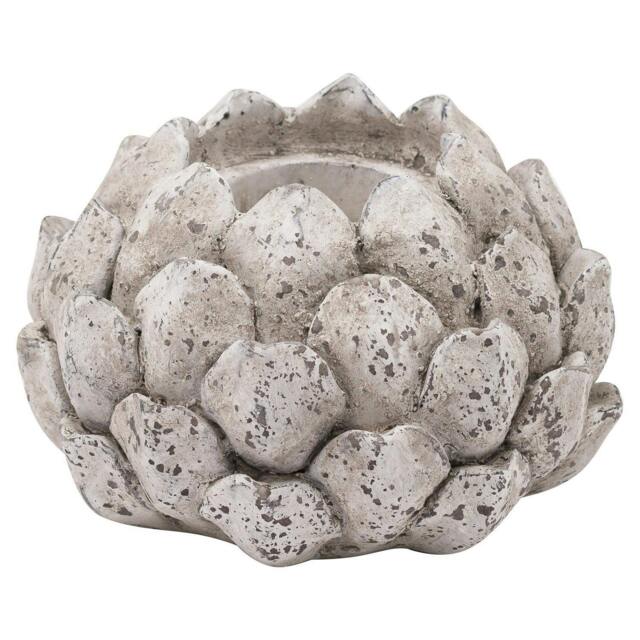 Rackhams Stone Effect Acorn Candle Holder - Stone - Stone - 10cm x 14cm - 100% Mixed - image 1