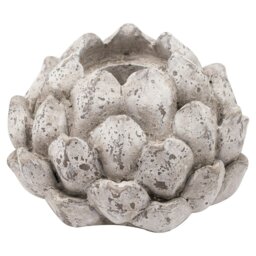 Rackhams Stone Effect Acorn Candle Holder - Stone - Stone - 10cm x 14cm - 100% Mixed - thumbnail 3