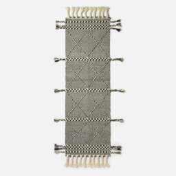 Rackhams Edessa Black & White Kilim Wool Rug - 160 x 230 cm - thumbnail 3
