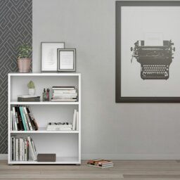 Rackhams Prima Bookcase 2 Shelves in White - White - Wood - 1 - thumbnail 4