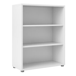 Rackhams Prima Bookcase 2 Shelves in White - White - Wood - 1
