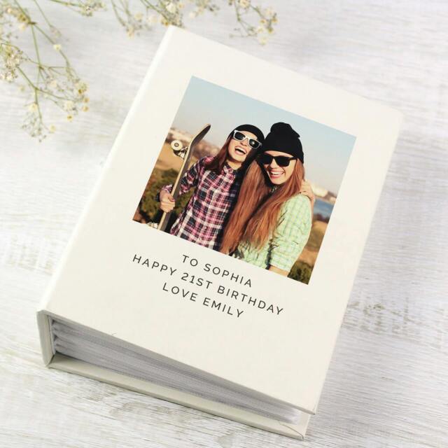 Rackhams Personalised Birthday Photo Album With Sleeves - Card/Paper/Tissue - H16.7 x W12.5 x D5.7cm, 0.47kg