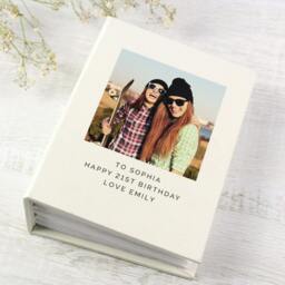 Rackhams Personalised Birthday Photo Album With Sleeves - Card/Paper/Tissue - H16.7 x W12.5 x D5.7cm, 0.47kg