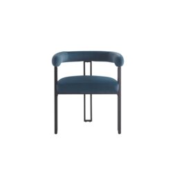 Rackhams Bloom Dining Chair - Blue Velvet - Pack of 2 - Blue Velvet