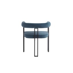 Rackhams Bloom Dining Chair - Blue Velvet - Pack of 2 - Blue Velvet - thumbnail 2