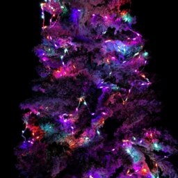 Rackhams 2.6m Set of 10 Star Curtain Lights 227 Rainbow LEDs Microbrights String Lights - thumbnail 4
