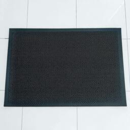 Rackhams Mesh Dirt Trapper Door Mat – Non-Slip Vinyl Indoor/Outdoor Scraper Entrance Mat – Metallic Black & White – Multiple Sizes - 40 x 60cm - thumbnail 3